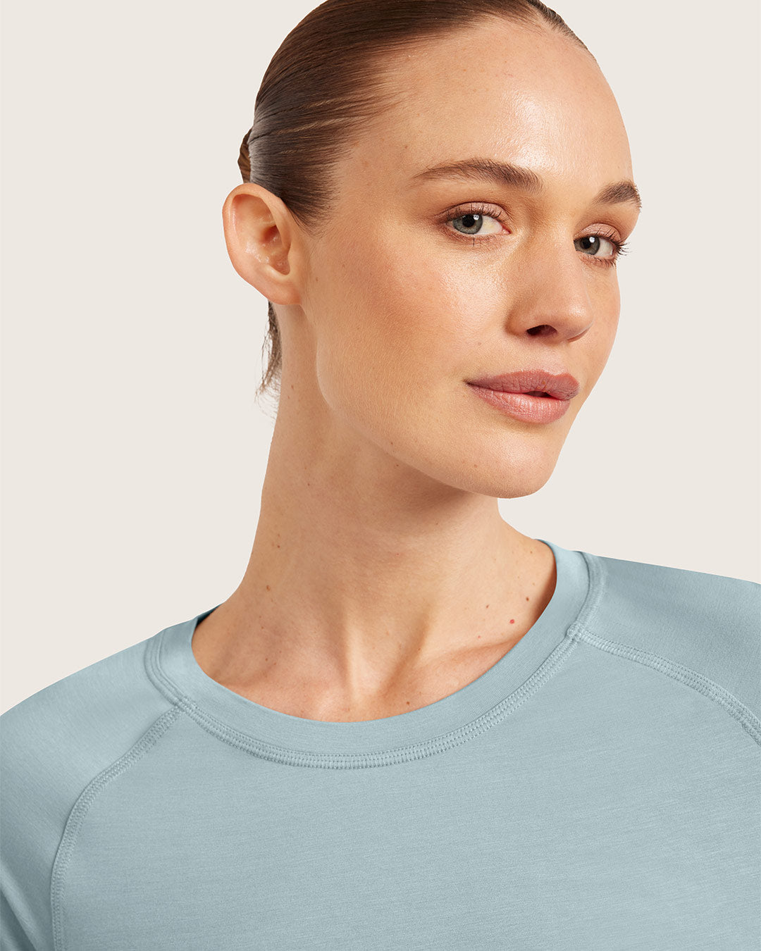 Goodnight Raglan Sleep Top - Mineral Blue