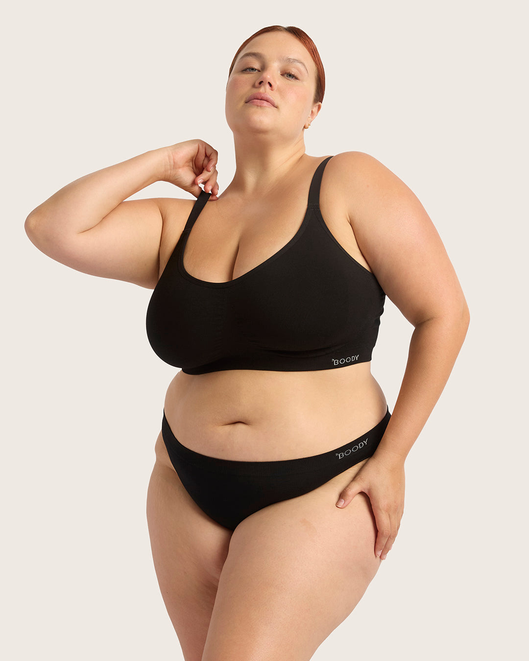 Full Bust Wireless Bra - Black