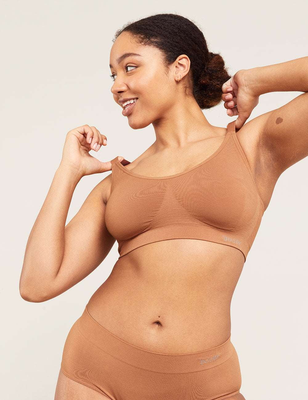 Full Bust Wireless Bra - Dune