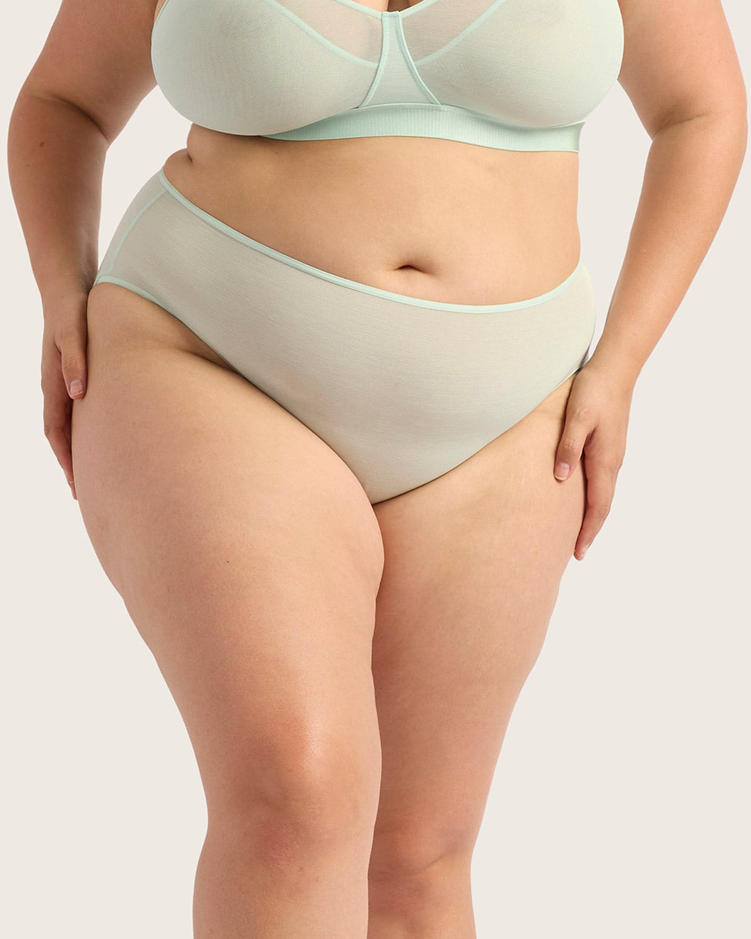 FreeMesh High-Cut Full Briefs - Mint