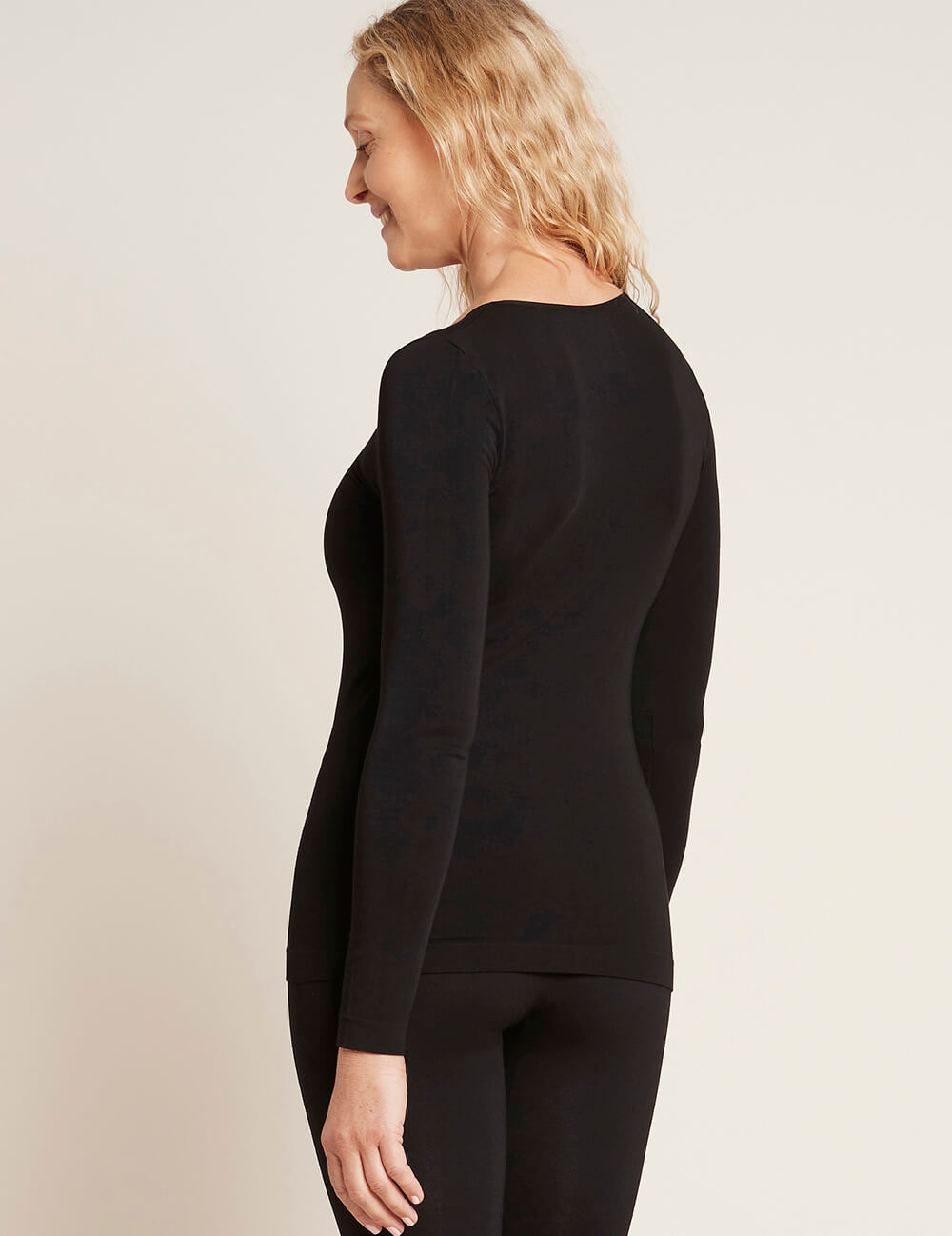 Women's Base Layer Long Sleeve Top - Black