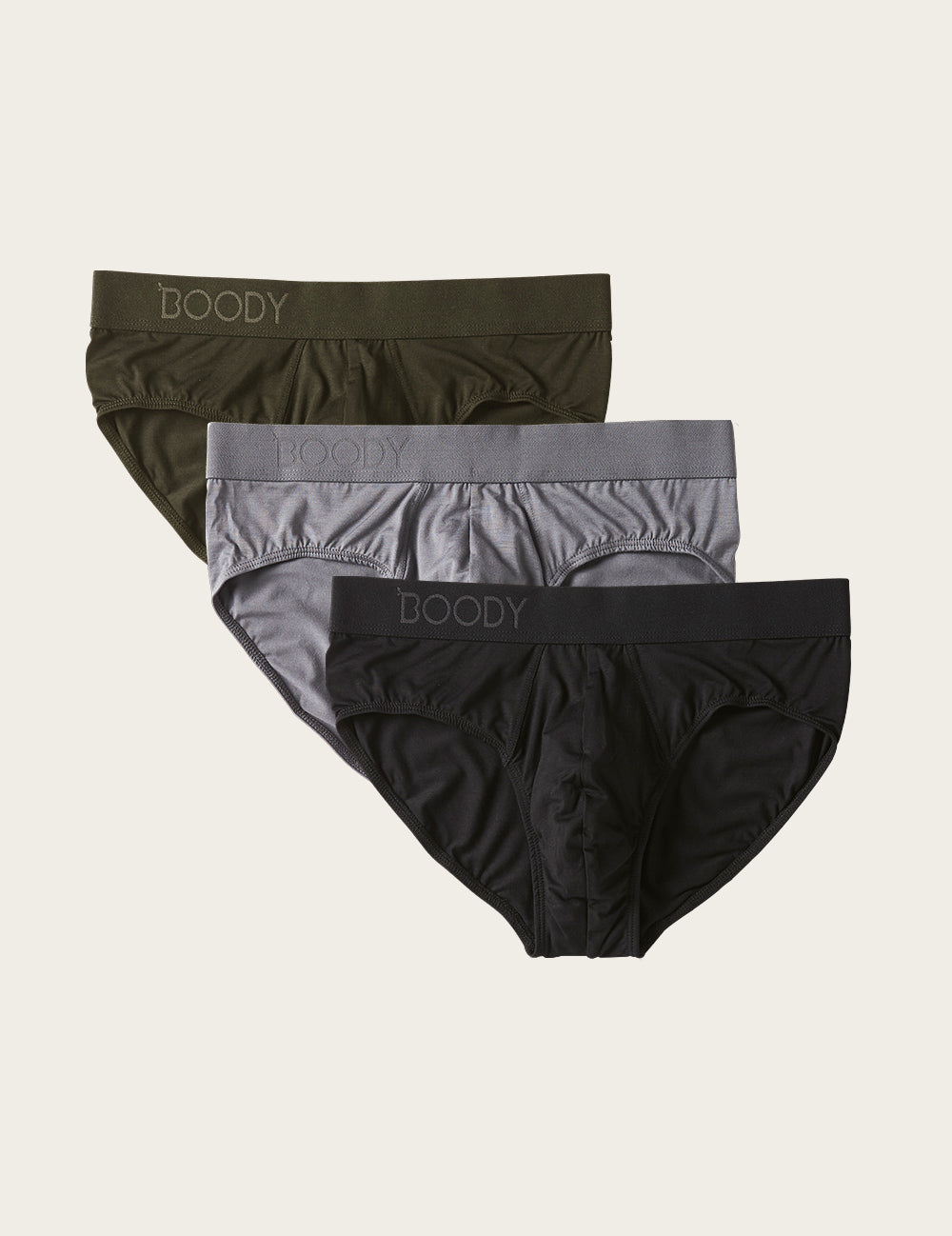 3-Pack Giftbox - Men's Everyday Briefs - Black Dark/Olive/Ash