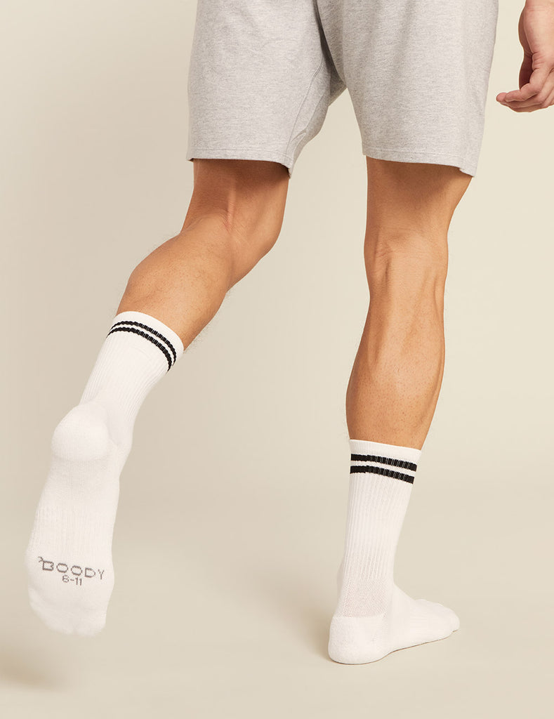 Boody | Men's Cushioned Ankle Socks in Black | Size I 11-14