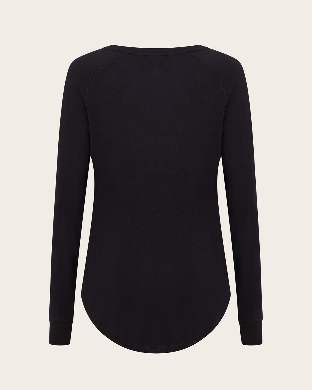 Goodnight Raglan Sleep Top - Black