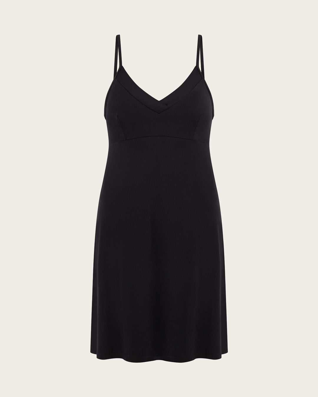 Goodnight Slip Sleep Dress - Black
