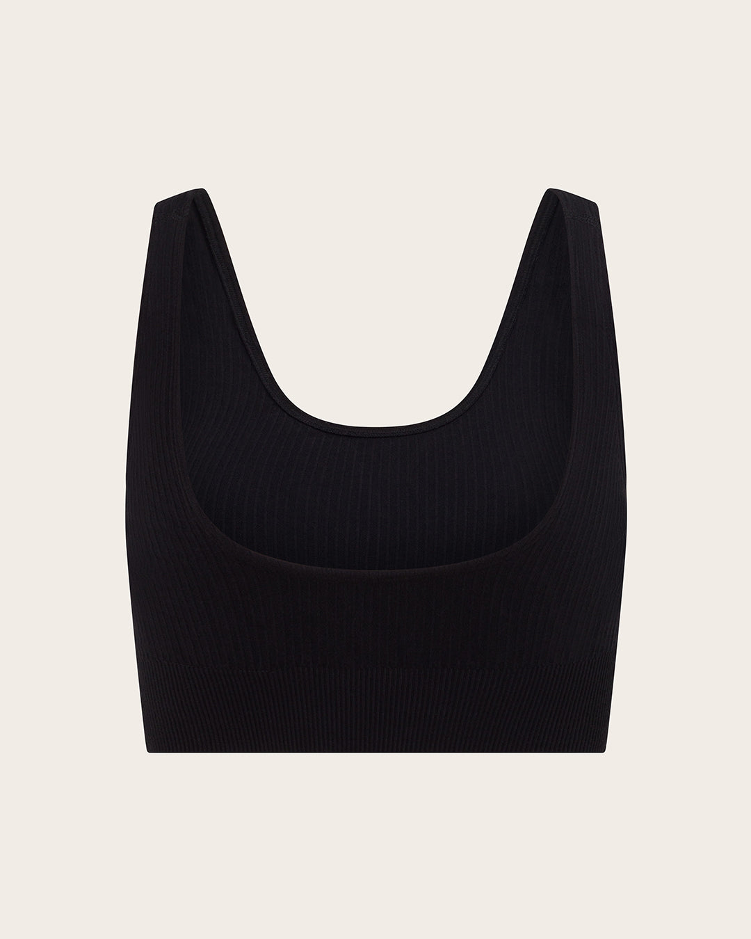 Ribbed Seamfree Crop-Black