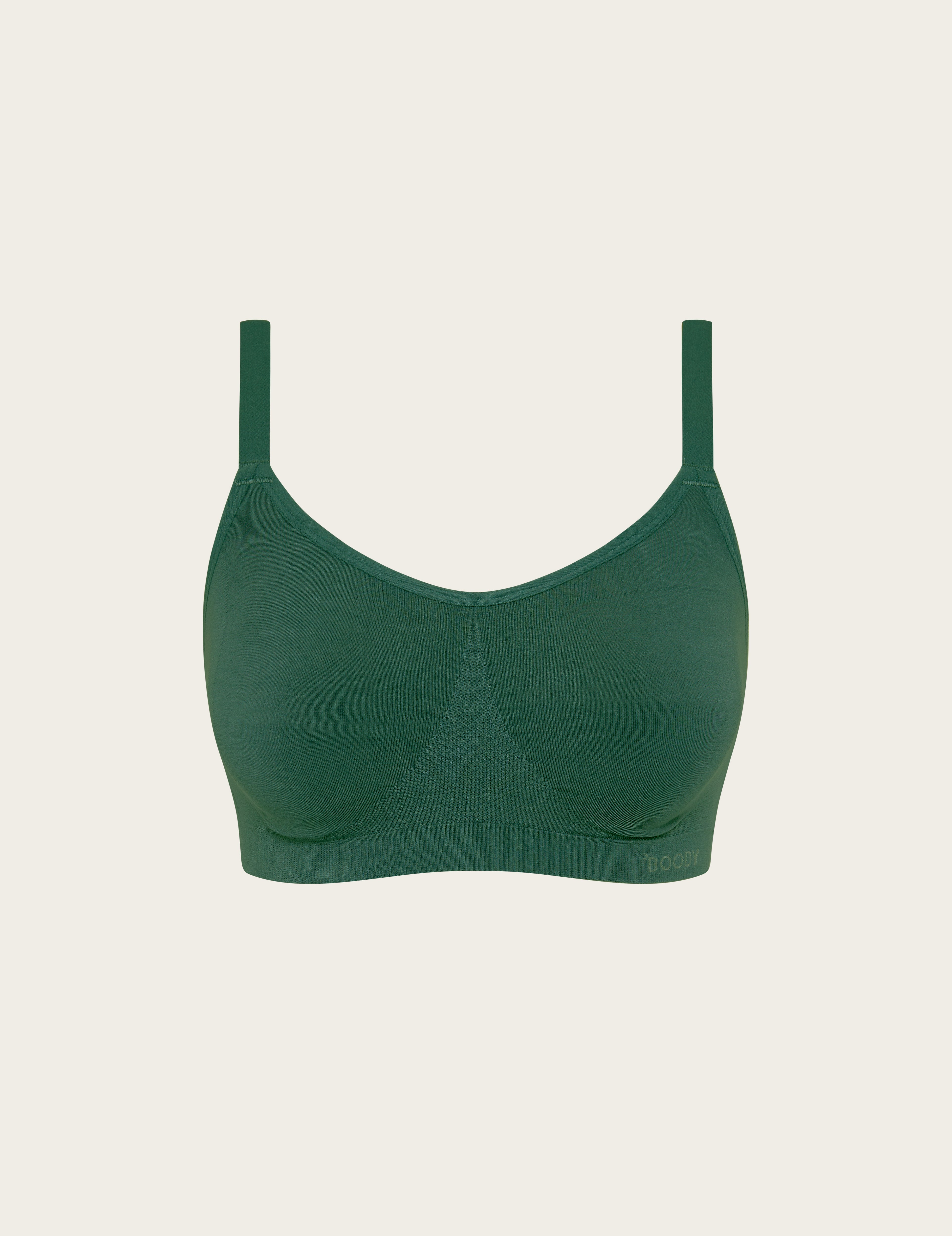 Full Bust Wireless Bra - Emerald Green