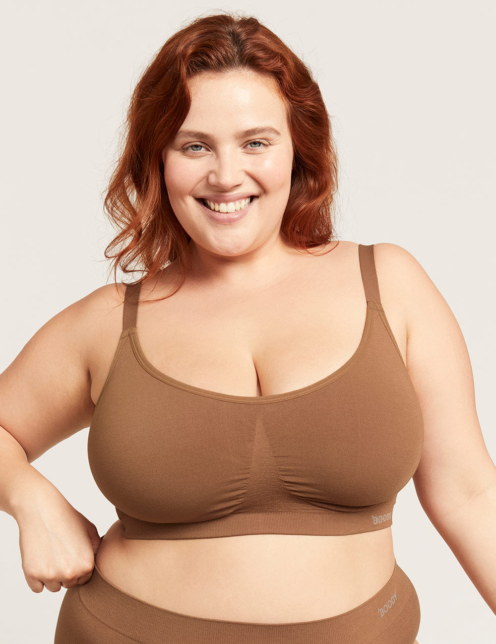 Full Bust Wireless Bra - Maple