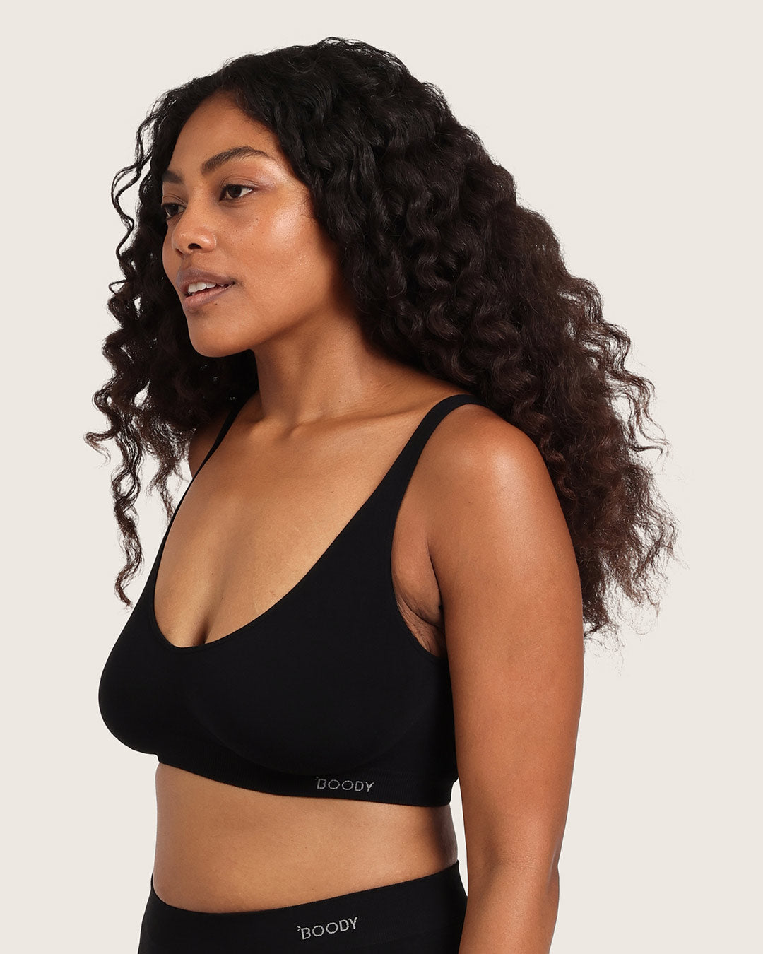 Seamfree Crop Bra - Black