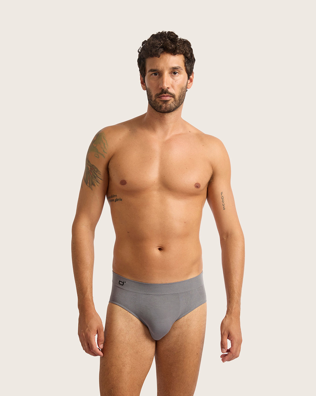 Men's Seamfree Briefs - Charcoal