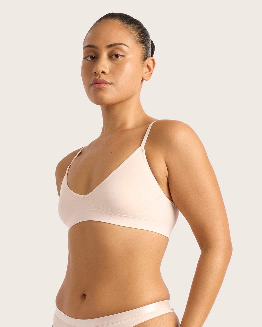 LYOLYTE Triangle Bralette - Powder Pink