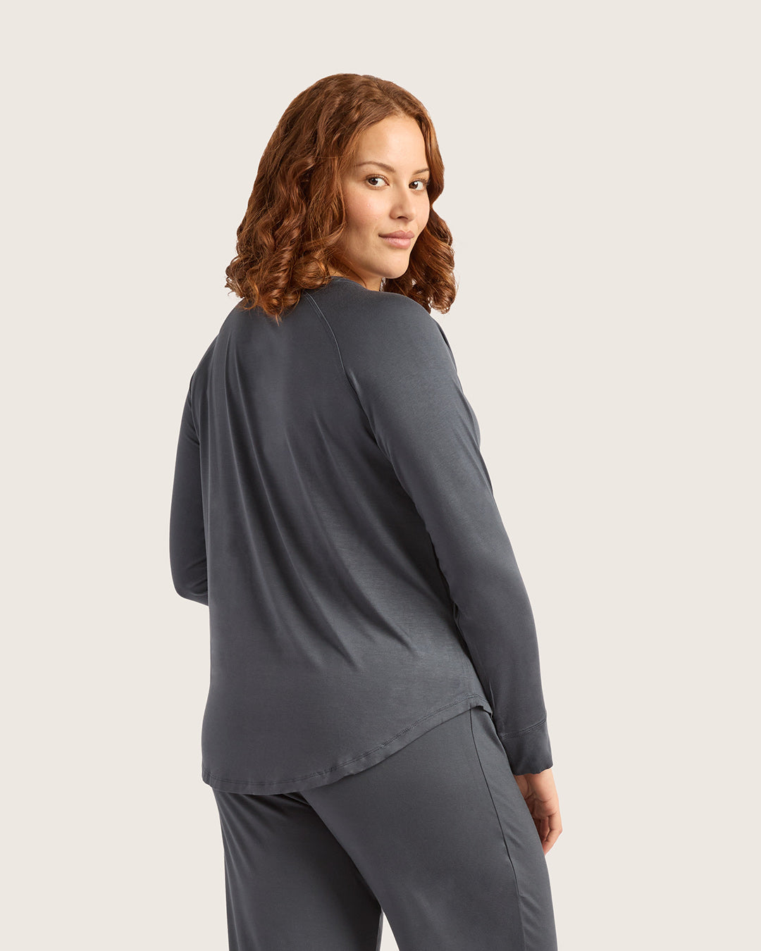 Goodnight Raglan Sleep Top - Storm