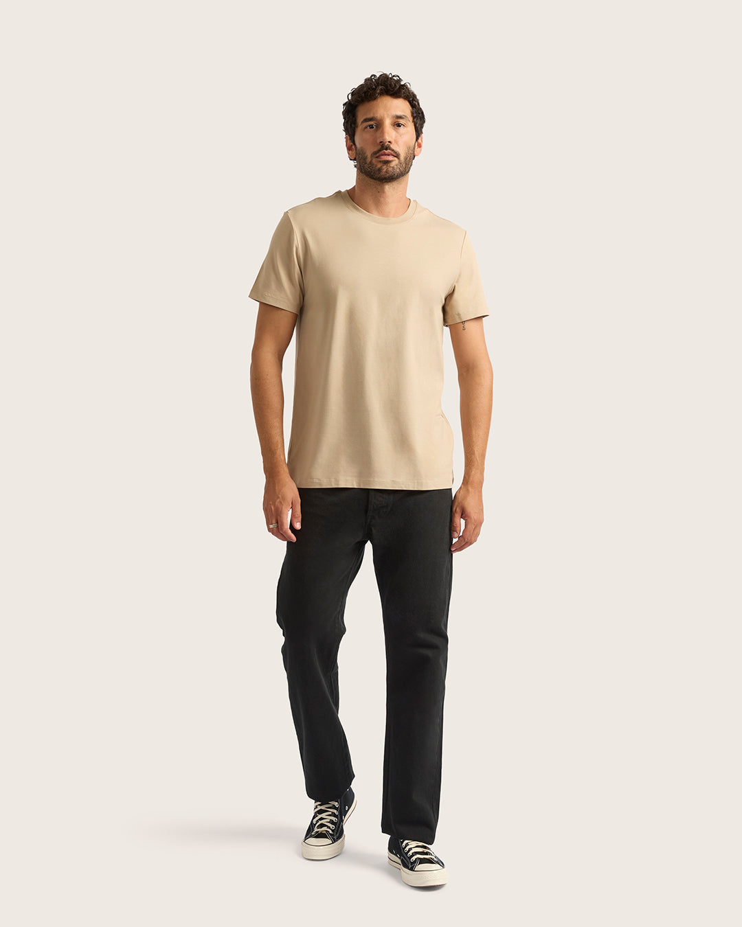 Men's Classic Crew Neck T-Shirt - Stone