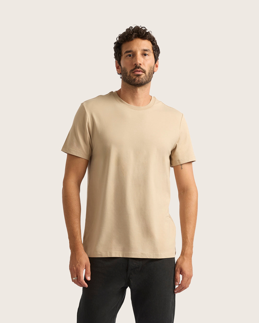 Men's Classic Crew Neck T-Shirt - Stone