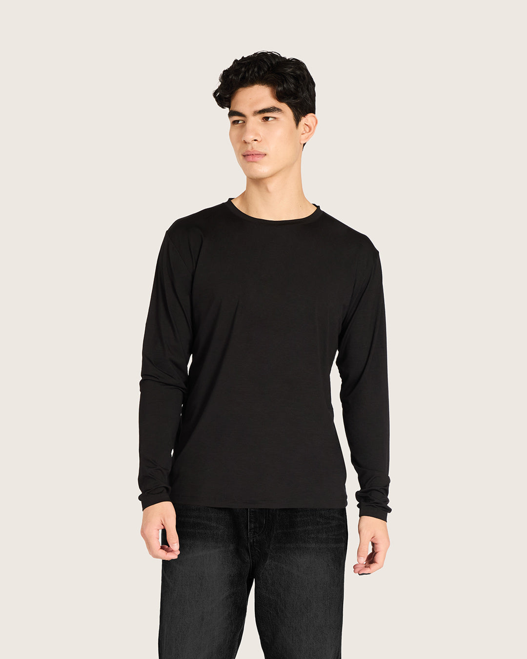 トップス everyone BOKASHI long sleeve tee shirt M Men's Bamboo Classic Long Sleeve T-Shirt in Black – Boody US