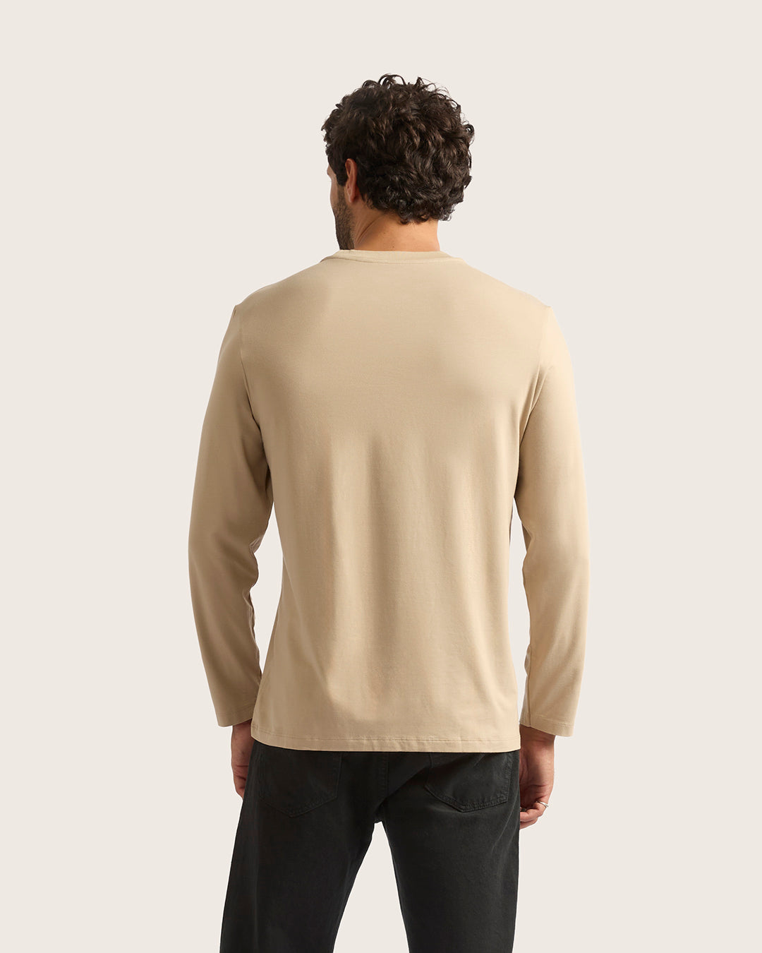 Men's Classic Long Sleeve T-Shirt - Stone