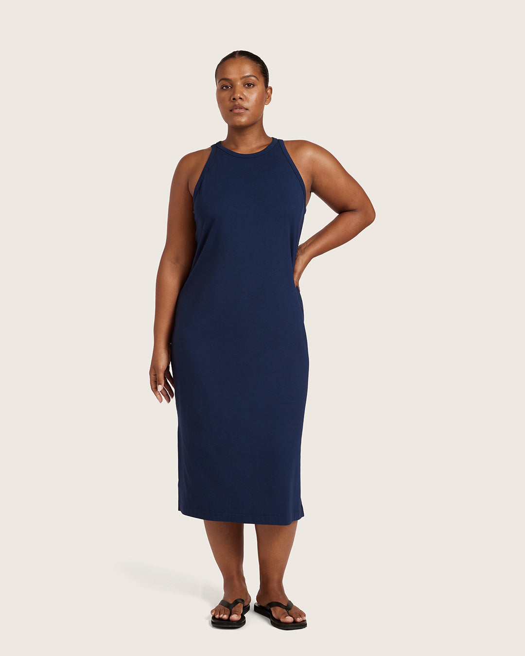 Racerback Dress - Navy