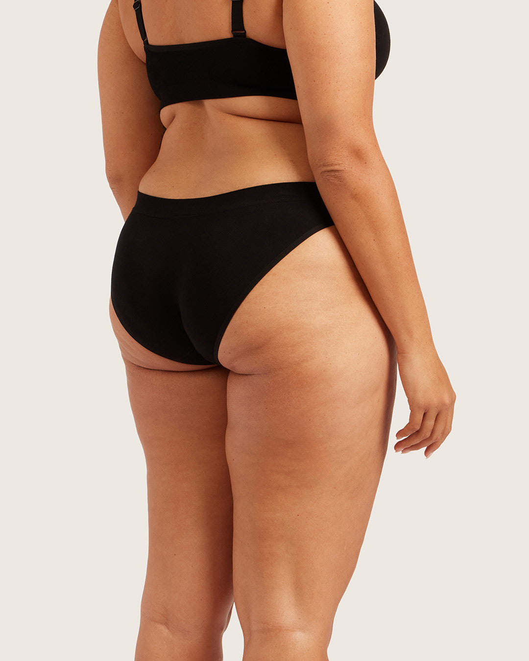 Period & Leak Proof - Hipster Bikini - Light - Black