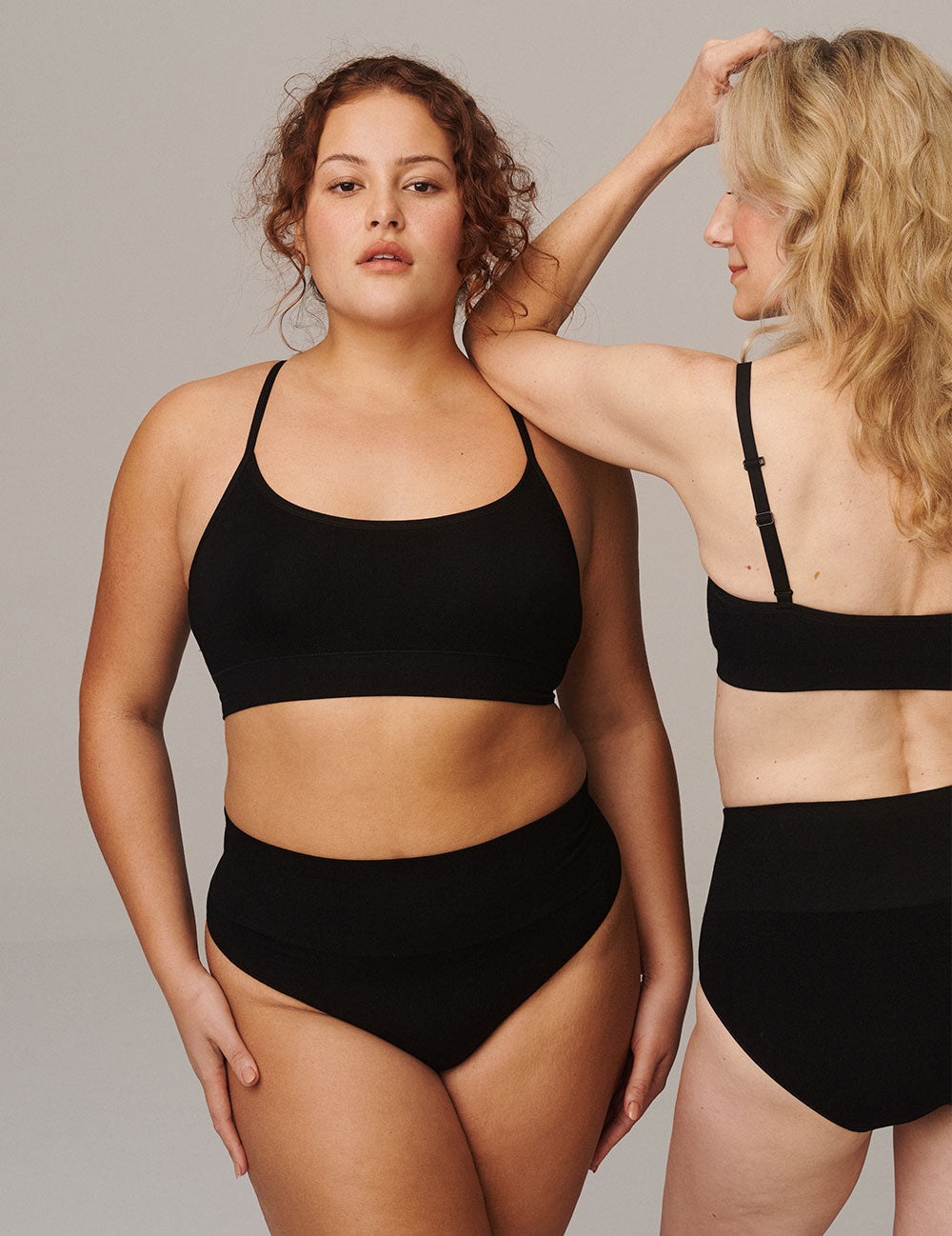 Shaper High Cut Full Briefs - Black