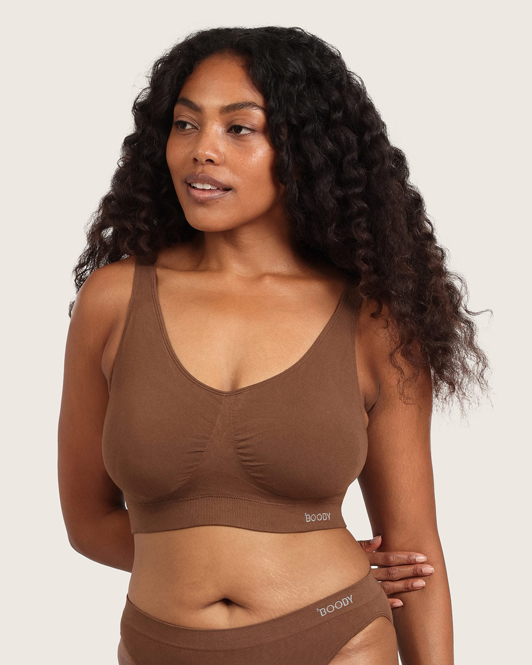 Seamfree Padded Crop Bra - Clove