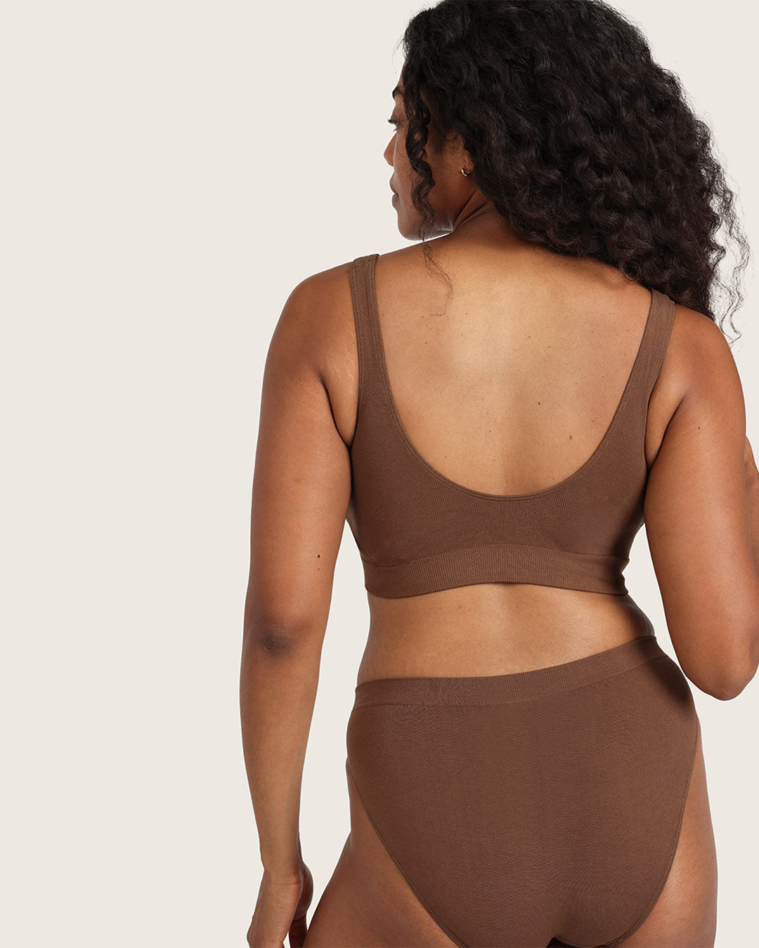 Seamfree Padded Crop Bra - Clove