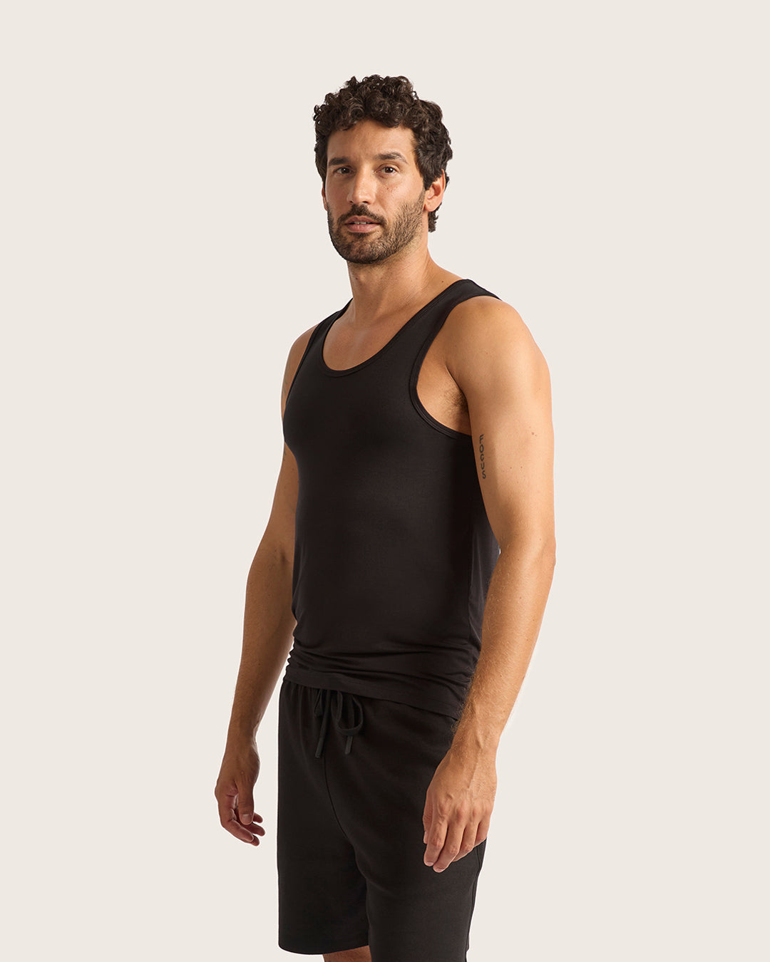 Men's Base Layer Tank Top - Black