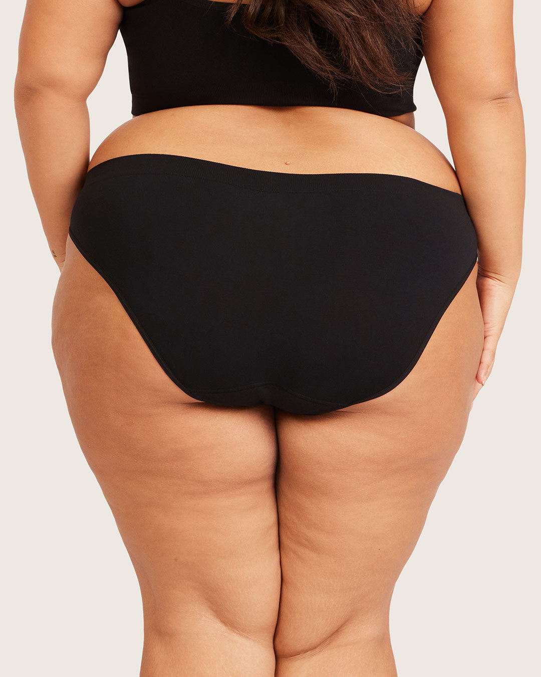 Period & Leak Proof - Hipster Bikini - Light - Black