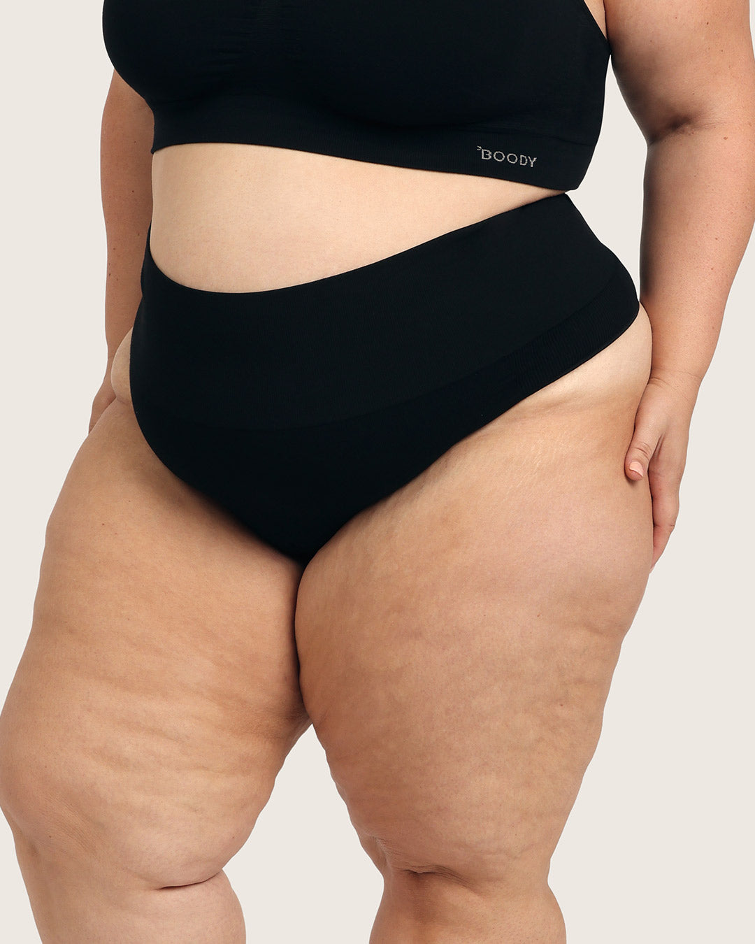 Shaper High Waist G-String - Black