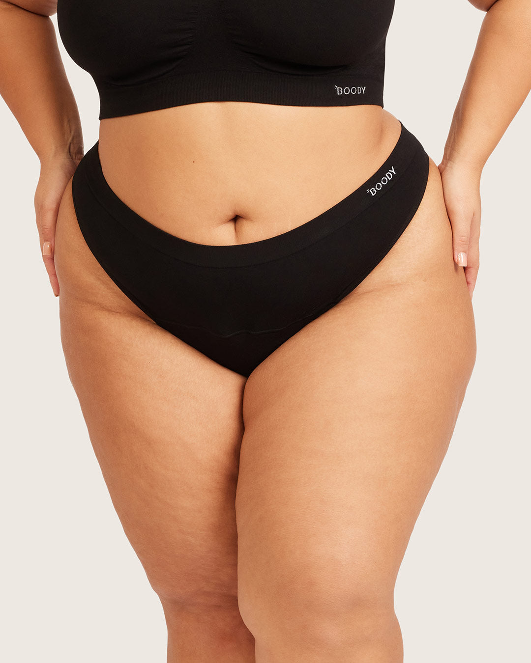 Period & Leak Proof - G-String - Light - Black