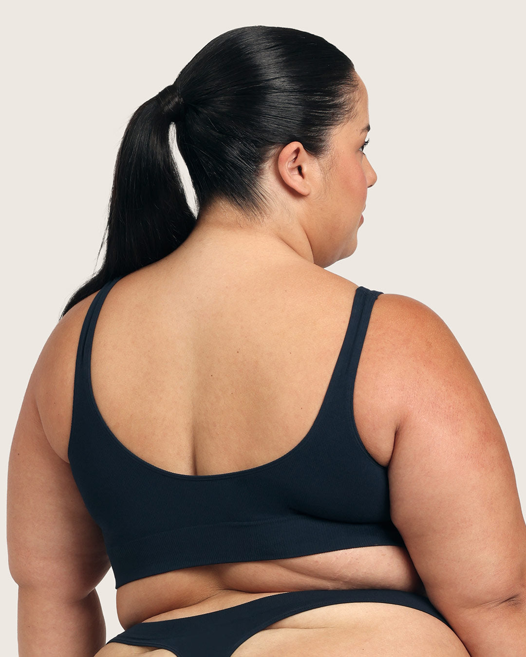 Seamfree Padded Crop Bra - Midnight