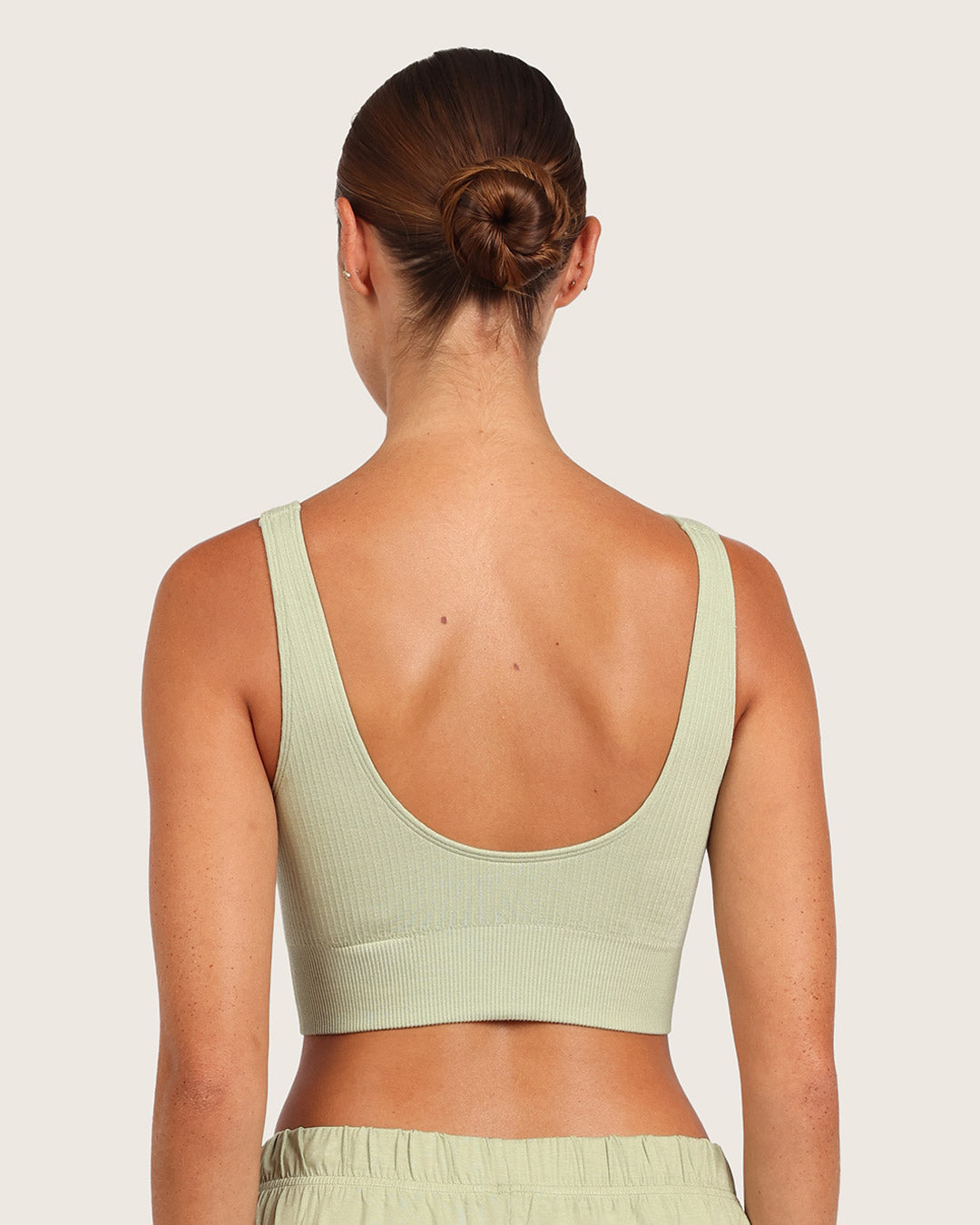 Ribbed Seamfree Crop-Sage