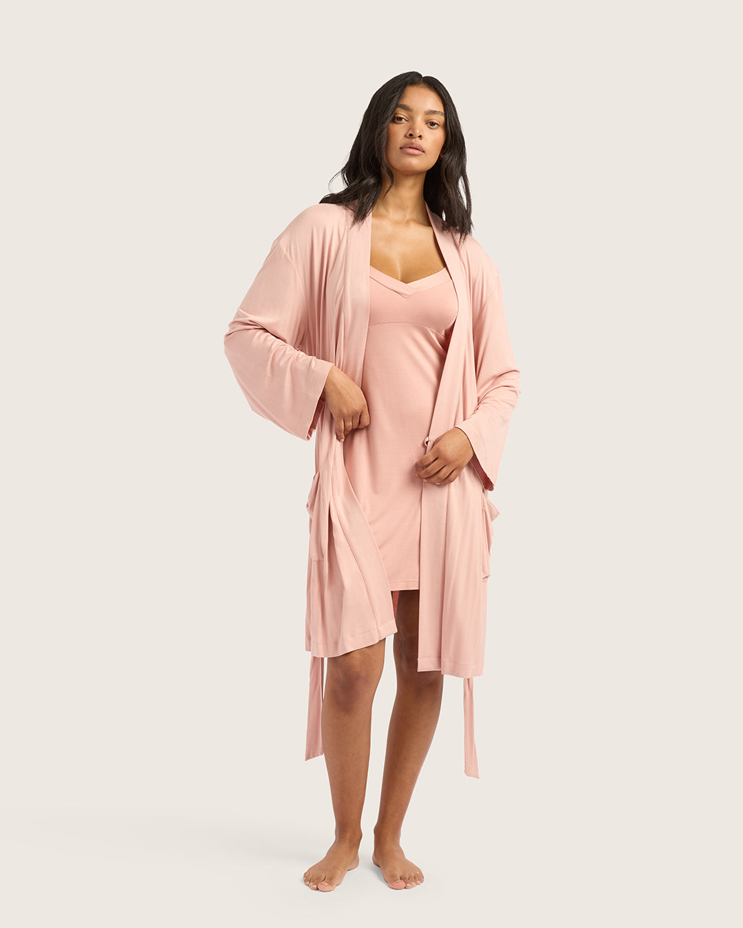 Boody Goodnight Robe Dusty Pink / L/XL Boody Goodnight Robe Dusty Pink / L/XL