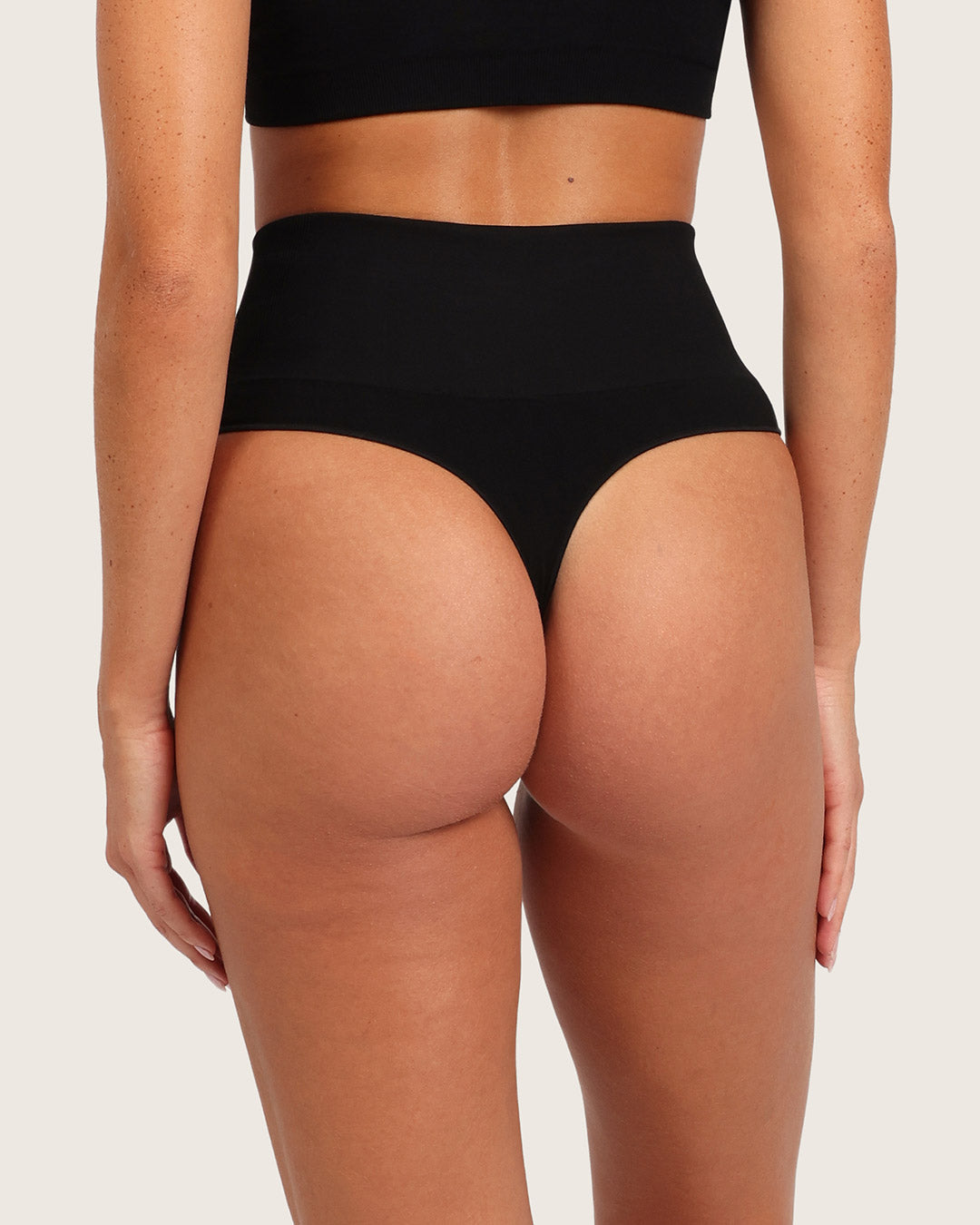 Shaper High Waist G-String - Black