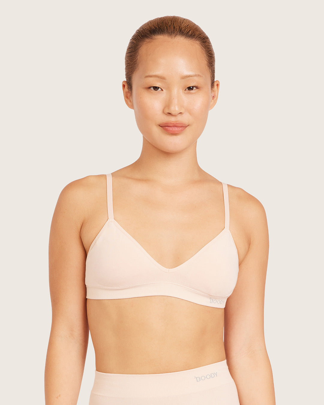Wireless T-Shirt Bralette - Shell