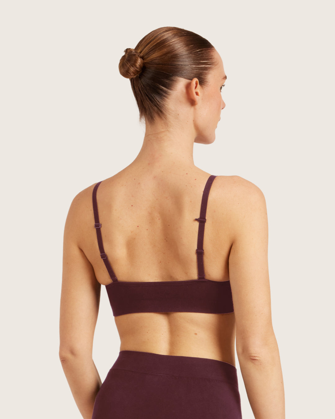 Wireless T-Shirt Bra - Mulberry