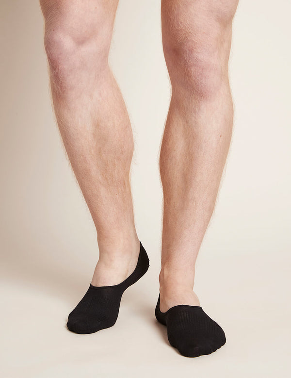 Boody Men's Everyday Hidden Socks Black Front