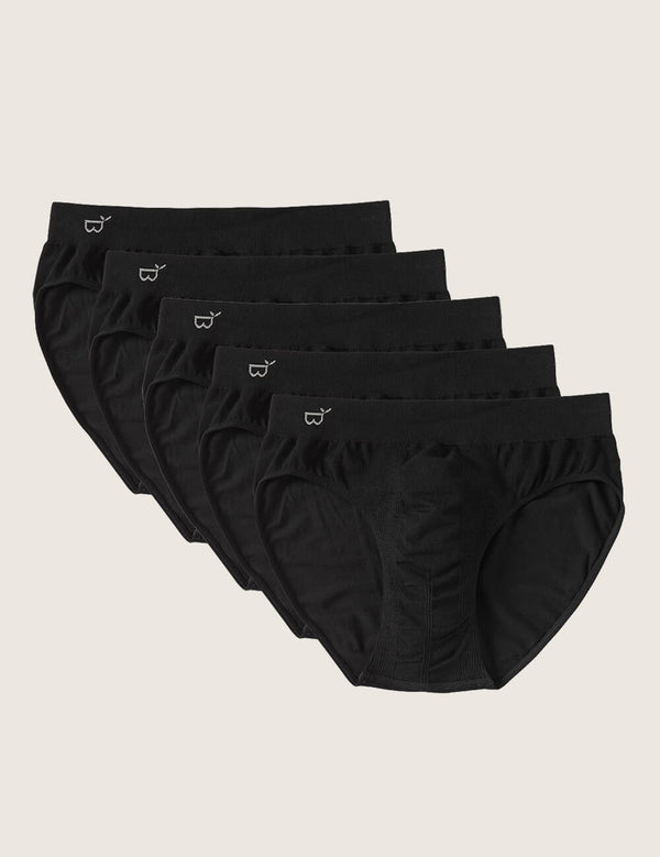 Boody Bamboo 5-pack Men's Original Briefs in Black