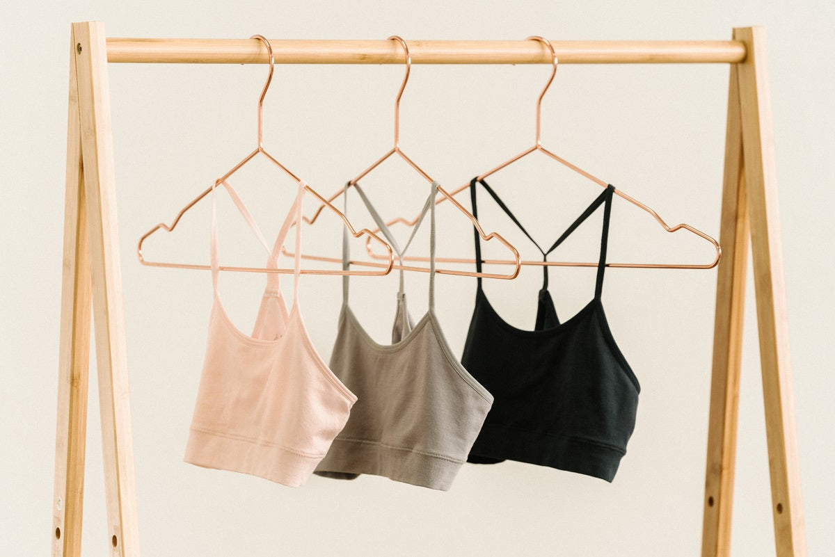 bamboo bras on hangers
