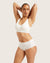 Seamfree Padded Crop Bra - White