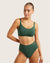 Full Bust Wireless Bra - Emerald Green