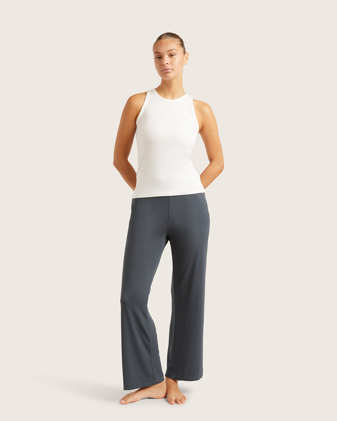 (取寄) サンクチュアリ レディース リブド レーザー タンク Sanctuary women Ribbed Racer Tank White 取寄) サンクチュアリ レディース リブド レーザー タンク