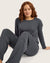 Goodnight Raglan Sleep Top - Storm