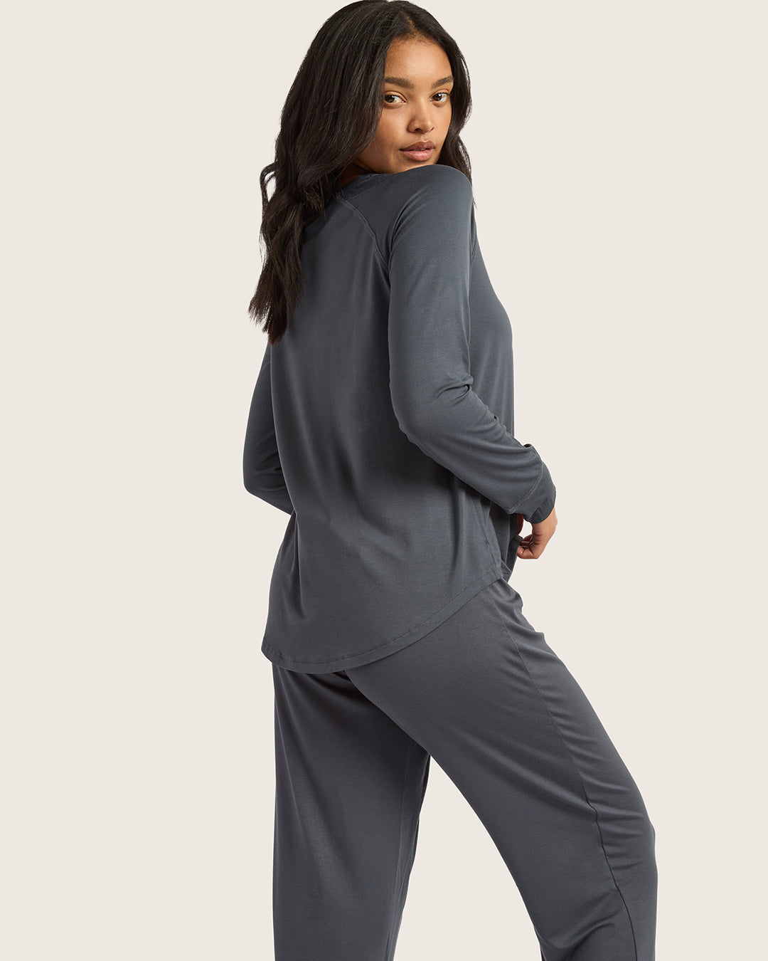 Goodnight Raglan Sleep Top - Storm
