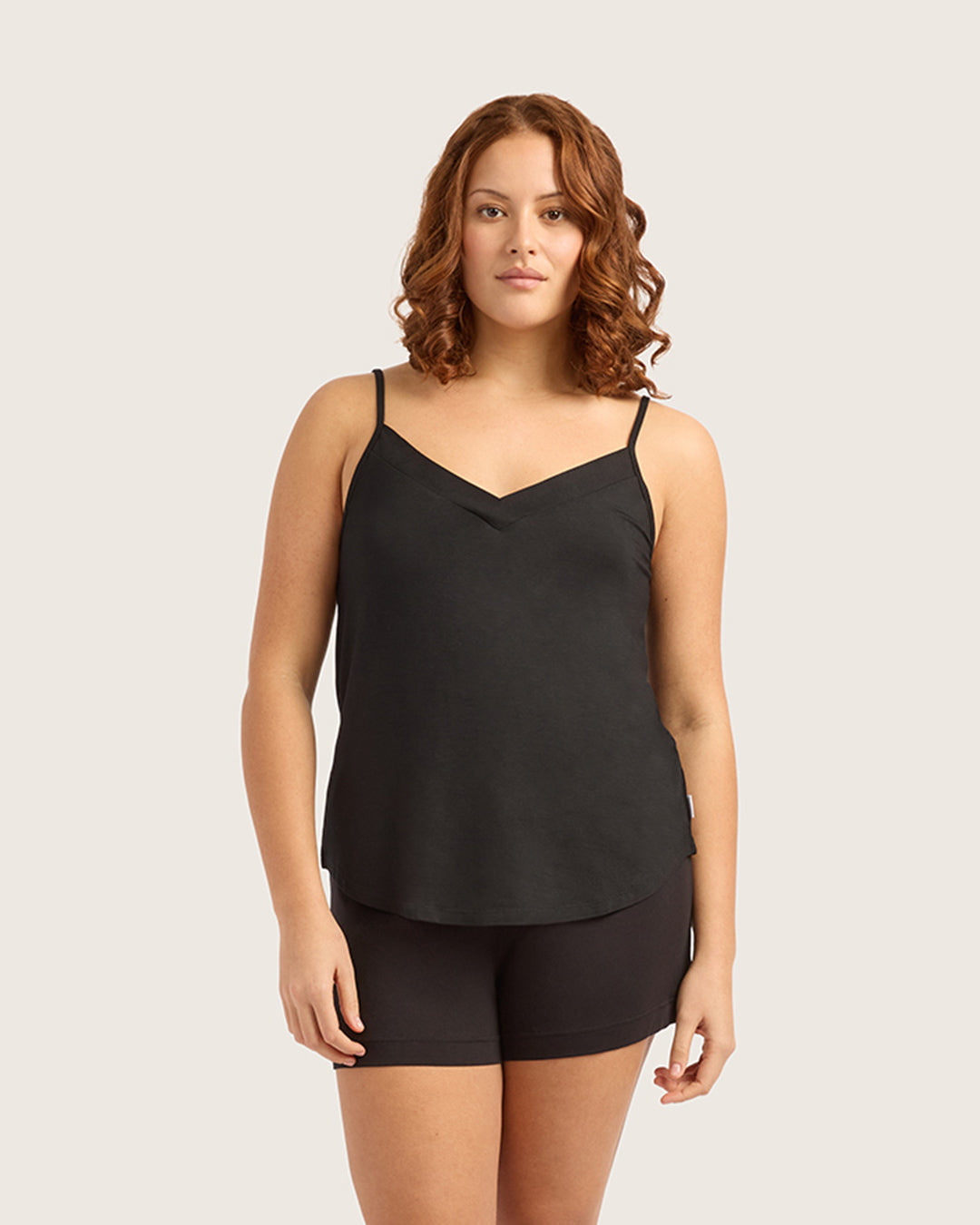 DREAMY CAMISOLE / 墨(BLACK) Women's Goodnight Sleep Cami | Black | Bamboo Sleepwear
