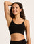 LYOLYTE Ribbed Low Back Bralette - Black
