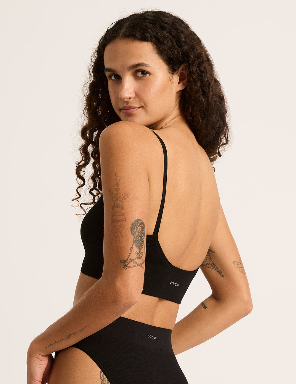 Lyolyte Ribbed Low Back Bralette