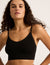LYOLYTE Ribbed Low Back Bralette - Black