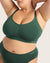 Full Bust Wireless Bra - Emerald Green