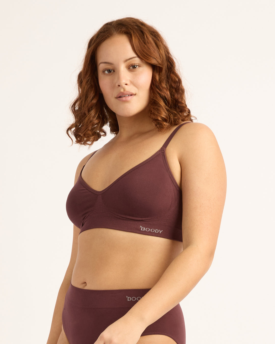Wireless T-Shirt Bra - Mulberry