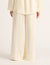 Vegan Silk Wide Leg Pant - Pearl